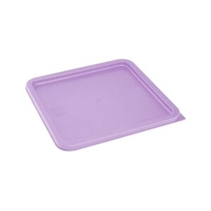 Vogue Hygiplas Square Food Storage Container Lid Purple Large Vogue Hygiplas Square Food Storage Container Lid Purple Large