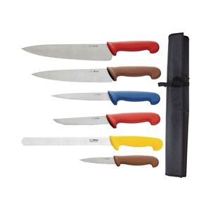 Hygiplas Color-Coded Knife Set - 6 Pieces - Kitchen Safety Hygiplas Color-Coded Knife Set - 6 Pieces - Kitchen Safety