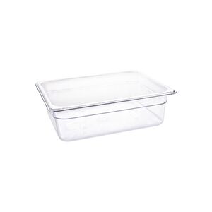 Vogue Polycarbonate 1/2 Gastronorm Container 100mm Clear Vogue Polycarbonate 1/2 Gastronorm Container 100mm Clear