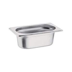 Vogue Stainless Steel 1/9 Gastronorm Tray 65mm Vogue Stainless Steel 1/9 Gastronorm Tray 65mm