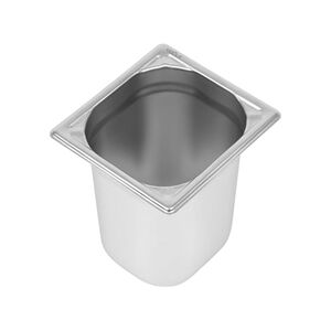 Vogue Heavy Duty Stainless Steel 1/6 Gastronorm Tray 200mm Vogue Heavy Duty Stainless Steel 1/6 Gastronorm Tray 200mm