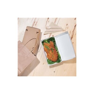 Fiesta Green Compostable Hamburger Box - Rectangular - 100 pcs Fiesta Green Compostable Hamburger Box - Rectangular - 100 pcs