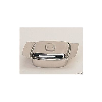 Brand Model Stainless Steel Butter Dish - 185 x 115 mm Brand Model Stainless Steel Butter Dish - 185 x 115 mm