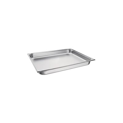 VOGUE GN 2/1 Stainless Steel Gastronorm Container - 65mm Deep - 19L VOGUE GN 2/1 Stainless Steel Gastronorm Container - 65mm Deep - 19L