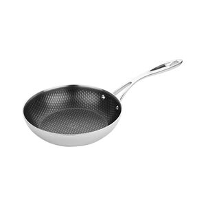 Vogue Tri-Shield Stainless Steel Frying Pan with Clad Coating 20cm Vogue Tri-Shield Stainless Steel Frying Pan with Clad Coating 20cm