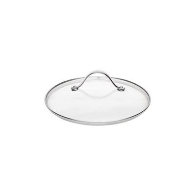 Vogue Glass Lid for Pots - 200mm - Heat Retention - Durable Vogue Glass Lid for Pots - 200mm - Heat Retention - Durable