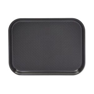 Fixtures Black Plastic Fast Food Serving Tray {34cm x 26cm} Fixtures Black Plastic Fast Food Serving Tray {34cm x 26cm}