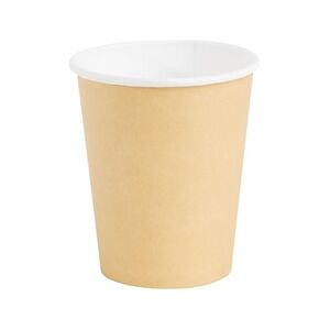 Fiesta Recyclable Coffee Cups Single Wall Kraft 225ml / 8oz (50 Pack) Fiesta Recyclable Coffee Cups Single Wall Kraft 225ml / 8oz (50 Pack)