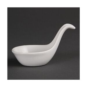 Olympia Whiteware Miniature Spoon Shape Dipping Bowls 57x 57mm (12 Pk) Olympia Whiteware Miniature Spoon Shape Dipping Bowls 57x 57mm (12 Pk)