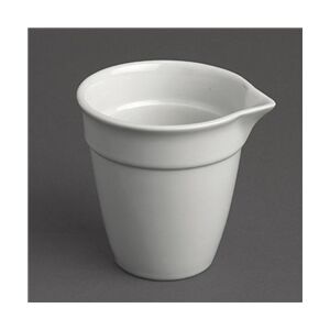 Olympia Whiteware Bistro Milk Jug - Milk Jug and Sauce Dish Olympia Whiteware Bistro Milk Jug - Milk Jug and Sauce Dish