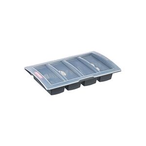 Araven Dark Grey Cutlery Tray with Lid Araven Dark Grey Cutlery Tray with Lid
