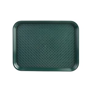 Olympia Kristallon Large Polypropylene Fast Food Tray Green 450mm Olympia Kristallon Large Polypropylene Fast Food Tray Green 450mm