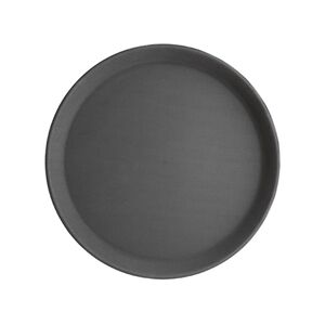 Olympia Kristallon Fibreglass Round Non-Slip Tray Black 280mm Olympia Kristallon Fibreglass Round Non-Slip Tray Black 280mm