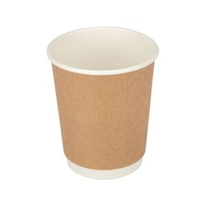 Fiesta Recyclable Coffee Cups Double Wall Kraft 225ml / 8oz (500 Pack) Fiesta Recyclable Coffee Cups Double Wall Kraft 225ml / 8oz (500 Pack)