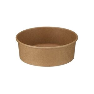 Unbranded Round Kraft Bowl PE Lined 500ml Kraft (Pack of 300) D48000 Unbranded Round Kraft Bowl PE Lined 500ml Kraft (Pack of 300) D48000