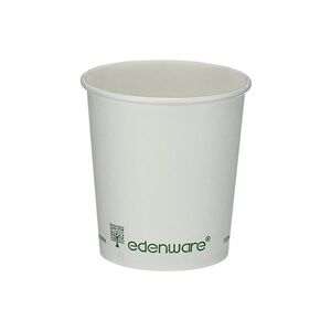 Unbranded Single Wall Coffee Cup PLA Lined 4oz White (Pack of 1000) B01020 Unbranded Single Wall Coffee Cup PLA Lined 4oz White (Pack of 1000) B01020