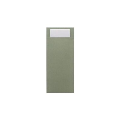 Europochette Sage Green Cutlery Pouch with White 2-ply Napkin (500) Europochette Sage Green Cutlery Pouch with White 2-ply Napkin (500)