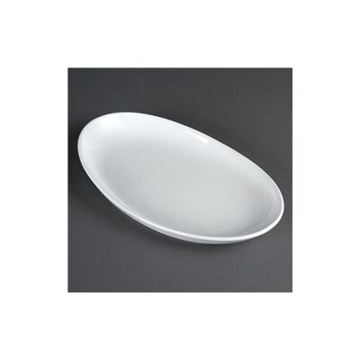 Olympia - Whiteware French Deep Oval Plates - 304mm Olympia - Whiteware French Deep Oval Plates - 304mm