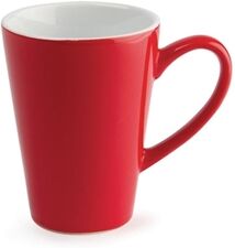 Olympia Cafe Latte Cup Red - 340ml 11.5fl oz (Box 12)