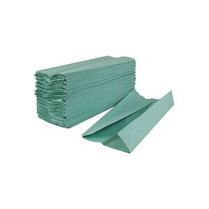 2Work 1-Ply C-Fold Hand Towels Green (Pack of 2880) KF03801 2Work 1-Ply C-Fold Hand Towels Green (Pack of 2880) KF03801