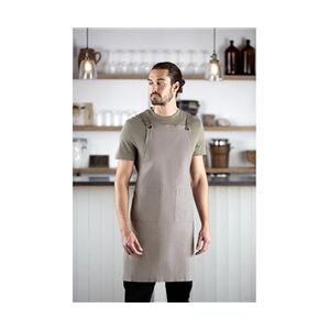 Southside Cotton Canvas Bib Apron Washed Grey Southside Cotton Canvas Bib Apron Washed Grey
