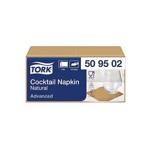 Tork Cocktail Napkins 2-Ply 4 Fold Natural (Pack of 200) 509502 Tork Cocktail Napkins 2-Ply 4 Fold Natural (Pack of 200) 509502