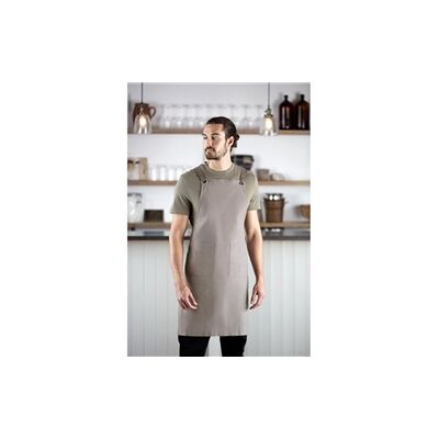 Southside Cotton Canvas Bib Apron Washed Grey Southside Cotton Canvas Bib Apron Washed Grey