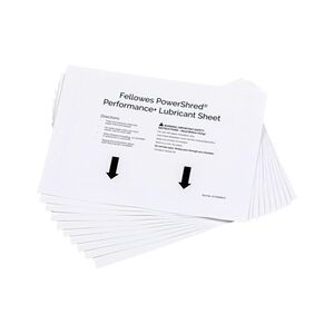 Fellowes Powershred Performance+ Lubricant Sheets (Pack of 10) 4025601 Fellowes Powershred Performance+ Lubricant Sheets (Pack of 10) 4025601