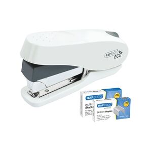 Rapesco ECO Luna Less Effort Stapler White 1467