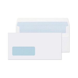 Q-Connect DL Envelopes Window Self Seal 90gsm White (1000 Pack) KF3481 Q-Connect DL Envelopes Window Self Seal 90gsm White (1000 Pack) KF3481