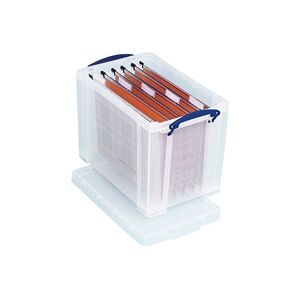 Really Useful 19L Plastic Storage Box With Lid Clear RUP80213 Really Useful 19L Plastic Storage Box With Lid Clear RUP80213