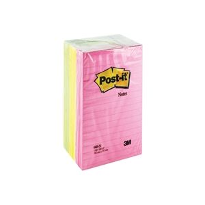 Post-it Notes XXL 101x152mm Lined Neon Assorted (Pack of 6) 660N Post-it Notes XXL 101x152mm Lined Neon Assorted (Pack of 6) 660N