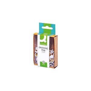 Q-Connect Drawing Pins White (Pack of 10 x 120) Ref KF02019Q Q-Connect Drawing Pins White (Pack of 10 x 120) Ref KF02019Q