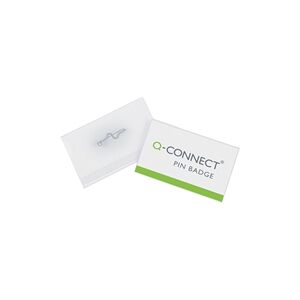 Q-Connect Pin Badge 40x75mm (100 Pack) KF01566 Q-Connect Pin Badge 40x75mm (100 Pack) KF01566