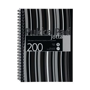 Pukka Pad Polypropylene Wirebound Jotta Notebook A5 Black (3 Pack) Pukka Pad Polypropylene Wirebound Jotta Notebook A5 Black (3 Pack)