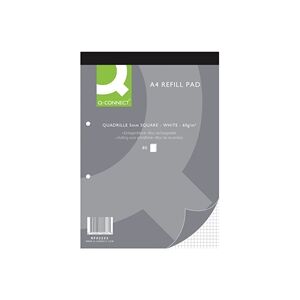 Q-Connect Quadrille Ruled Head Bound Refill Pad 160 Pages A4 (10 Pack) Q-Connect Quadrille Ruled Head Bound Refill Pad 160 Pages A4 (10 Pack)