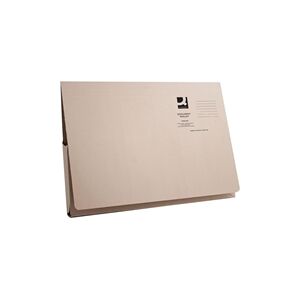 Q-Connect Long Flap Document Wallet Foolscap Buff Pk 50 - KF03930 Q-Connect Long Flap Document Wallet Foolscap Buff Pk 50 - KF03930