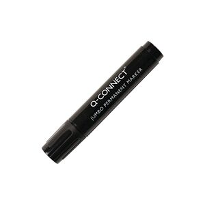 Q-Connect Jumbo Permanent Marker Pen Chisel Tip Black Pk 10 - KF00270 Q-Connect Jumbo Permanent Marker Pen Chisel Tip Black Pk 10 - KF00270