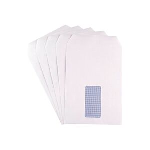 Q-Connect C5 Envelopes Window Pocket Self Seal 90gsm White Pack 25x25 Q-Connect C5 Envelopes Window Pocket Self Seal 90gsm White Pack 25x25