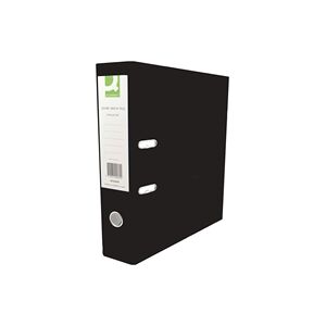 Q-Connect 70mm Lever Arch File Polypropylene A4 Black (10 Pack) Q-Connect 70mm Lever Arch File Polypropylene A4 Black (10 Pack)