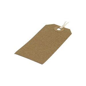 Unbranded Strung Tag 82x41mm Buff (1000 Pack) KF01597 Unbranded Strung Tag 82x41mm Buff (1000 Pack) KF01597