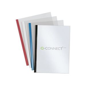Q-Connect Black A4 5mm Slide Binder and Cover Set Pk 100- KF01940 Q-Connect Black A4 5mm Slide Binder and Cover Set Pk 100- KF01940