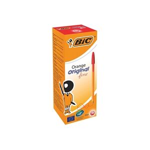 Bic Orange Ball Pen Fine 0.8mm Tip 0.3mm Line Red Pack 20 Bic Orange Ball Pen Fine 0.8mm Tip 0.3mm Line Red Pack 20