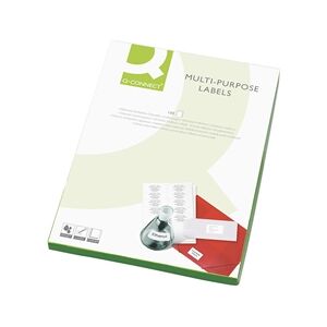 Q-Connect Multipurpose Labels 99.1x93.1mm 6 Per Sheet White (600 Pack) Q-Connect Multipurpose Labels 99.1x93.1mm 6 Per Sheet White (600 Pack)