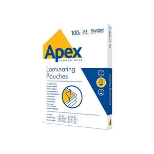 Fellowes Apex A4 Laminating Pouches 200 Micron Clear (100 Pack) Fellowes Apex A4 Laminating Pouches 200 Micron Clear (100 Pack)