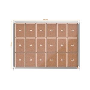 Nobo Internal Glazed Case Cork Sliding Door 18 x A4 Nobo Internal Glazed Case Cork Sliding Door 18 x A4