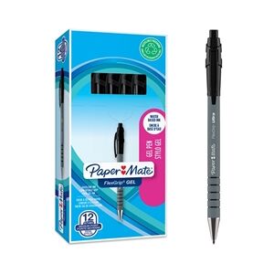 Papermate Paper Mate FlexGrip Gel Pen Black PK12 Papermate Paper Mate FlexGrip Gel Pen Black PK12