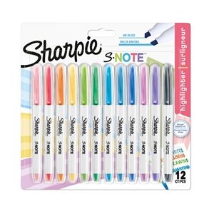 Sharpie S Note Assorted PK12 Sharpie S Note Assorted PK12