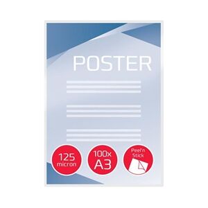 GBC A3 Self Adhesive Laminating Pouch 250 Micron (100 Pack) GBC A3 Self Adhesive Laminating Pouch 250 Micron (100 Pack)