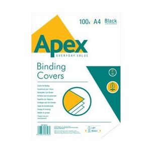 Fellowes Apex Black Leatherboard Covers A4 (100 Pack) Fellowes Apex Black Leatherboard Covers A4 (100 Pack)